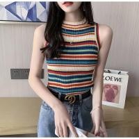 ราคา พร้อมส่ง ‼️เสื้อครอปผู้หญิงไหมพรมคอเต่า #เสื้อครอปเล่นสี#เสื้อครอปหลากสีไหมพรม (17086600120)