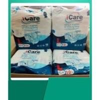ราคา ส่งฟรี พร้อมส่ง 80 ชิ้น ขนาดไซส์ L (ไอแคร์) I Care แบบเทปกาว ผ้าอ้อมผู้ใหญ่รุ่นเพิ่มปริมาณการดูดซับ SET 8 ห่อ x 10 ชิ้น (3721112929)
