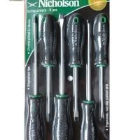 ราคา Screwdriver ชุดไขควง 6 ชิ้น ชุด Nicholson (110732768)
