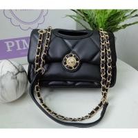 ราคา กระเป๋าสะพาย แบรนด์แท้ Pimmy สีดำหนังนิ่มลายตาราง (8436440477)