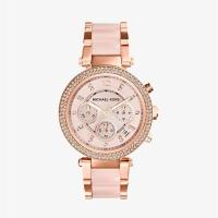 ราคา MICHAEL KORS นาฬิกาข้อมือผู้หญิง รุ่น MK5896 Parker Blush Dial - Rose Gold (2854435019)