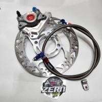 ราคา ปั๊มด้วง โลโก้81 หมุดแดง + จานเจาะ ลายลูกศร + ขา + สายเบรคหัว90ZERN สำหรับใส่โช้คเดิม เวฟ110i , เวฟ125ปลาวาฬ , ดรีม ซุปเ (21647379251)