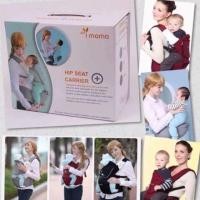 ราคา I-mama เป้อุ้มเด็ก + ที่นั่ง hip-seat สีดำ (มือสอง) (1451686071)