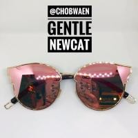 ราคา chobwaen แว่นกันแดด Hi-end รุ่น Gentle NC สีpink gold UV 480 (418280538)