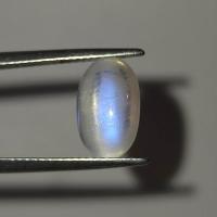ราคา พลอย มูนสโตน มุกดาหาร เหลือบ ฟ้า น้ำเงิน ธรรมชาติ แท้ ( Unheated Natural Blue Flash Moonstone ) หนัก 3.15 กะรัต (20581061028)