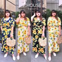 ราคา ชุดเซ็ท2ชิ้นเสื้อผ้าคนอ้วน (6964283329)