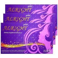 ราคา ALRIGHT ออไรท์ อาหารเสริม สำหรับผู้หญิง 30 แคปซูล (3 กล่อง) (207121268)