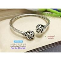 ราคา กำไลข้อมือเงินแท้92.5% แบบเกลี้ยง หัวกำไลฉลุรูปหหัวใจ-รมดำ(กำไลแบบโปร่งหนาไม่ตันค่ะ) HAN0136 ข้อมือประมาณ 6.3-6.8 นิ้ว(เรือนเงินแท้) (2052181047)