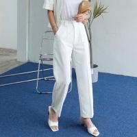 ราคา โล๊ะสต๊อก❗️กางเกงขากระบอกสีขาว (23773378075)
