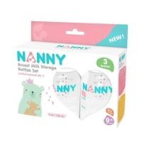 ราคา NANNY ขวดเก็บน้ำนม 4oz/120ml พร้อมฝาปิด ทนความร้อนได้ถึง 110 องศา แพ็ค 3 ขวด ((มือ2)) (23470521942)