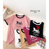 ราคา คอกลมงานกุ้นคอสกรีนลาย เนื้อผ้า cotton ซูพรีม #Gi-ants พร้อมส่ง (18543071358)