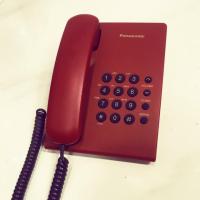 ราคา โทรศัพท์บ้าน panasonic รุ่น KX-TS500 สีแดง (7431495943)