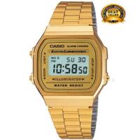 ราคา นาฬิกาข้อมือผู้หญิง CASIO รุ่น A168WG-9WDF ของแท้ % ประกัน CMG (973981101)