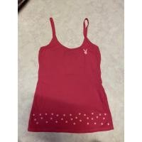 ราคา เสื้อยืดสายเดี่ยว playboy ของแท้100% สีชมพูบานเย็น size S (3487359481)