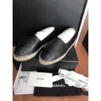 ราคา [แท้/พร้อมส่ง] Chanel Espadrilles in Black Size 35 (3954441444)