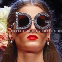 ราคา 【ผู้หญิงแว่นตากันแดด】D & G แว่นกันแดดขนาดใหญ่ป้องกัน Uv 400 สําหรับผู้หญิง (1606744613)