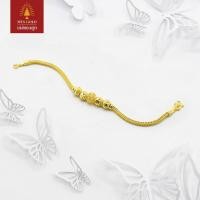 ราคา MTSGOLD สร้อยข้อมือ 2 สลึง เบนซ์ปะคำฉลุหัวใจกลาง (13854143857)