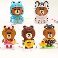 ราคา เลโก้ ตัวต่อจิ๋ว คุณ​ภาพดี Loz nano-Block บราว โคนี่ ไซร์XL (3344907016)