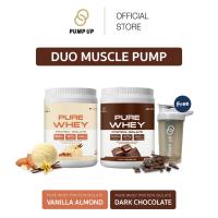 ราคา [Bundle Set] PUMP UP Whey Protein Isolate100% Dark Chocolate flavor + Whey Protein Isolate100% Vanilla Almond flavor (22653761350)