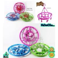 ราคา ห่วงกลมตากผ้า NO.814 #พวงตาก #ตากผ้า #ตากชุดชั้นใน #หนีบผ้า #อุปกรณ์จัดเก็บแบบแขวน (3955098463)