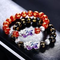 ราคา กิ๊บติดผม♧◊[Silversmith Pavilion] เงินบริสุทธิ์ 999 เปลี่ยนสีสร้อยข้อมือผู้ชายปีเกิดเชือกสีแดงเชือกสีดำสร้อยข้อมือเงินแท (10848213860)