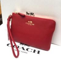 ราคา กระเป๋าคล้องมือ Coach สีแดง ของใหม่ ของแท้ (223133598)