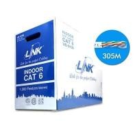 ราคา สายแลนด์ CAT6 Indoor US-9106 สีขาว ยี่ห้อ LINK (5909926912)