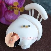 ราคา ต่างหูเพชรCZ ต่างหู เพชรหนามเตย แถมฟรีตลับทองทุกคู่ (3230621687)