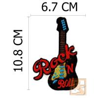 ราคา ตัวติดเสื้อ ตัวรีดเสื้อ อาร์ม Armpatch งานปักผ้า ลาย กีต้า Guitar (1708906905)