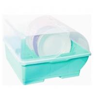 ราคา ที่คว่ำจานแบบมีฝาปิด(สีเขียว) (2455945889)