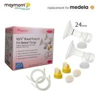 ราคา อะไหล่ทดแทน เครื่องปั๊มนม Medela - ชุดกรวยปั๊มนม สองข้างครบชุด สำหรับรุ่น Pump In Style และอื่นๆ #MAYM12 (1610341908)