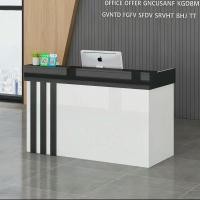 ราคา เคาน์เตอร์ เคาน์เตอร์บาร์ เคาน์เตอร์ไม้ เคาน์เตอร์ขายของ เคาน์เตอร์อเนกประสงค์ เคาน์เตอร์สีขาว220*60*100cm (22840025604)