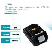ราคา แบตเตอรี่ลิเธียมไอออนสำหรับ Makita BL1815 BL1860 BL1840 194205-3ชาร์จ18V 5.0Ah เปลี่ยนไขควงเครื่องมือแบตเตอรี่ (22452797599)