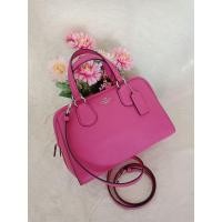 ราคา Coach 33735M (งานชอป)Color: SV/Dahliaกระเป๋าหนังทั้งใบ สีชมพู อะไหล่เงิน (7938531114)