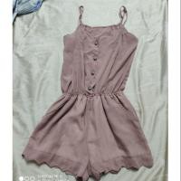 ราคา จั๊มสูท ชุดจั๊ม สีชมพู จั๊มสูทขาสั้น (2767907035)