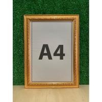 ราคา กรอบสำเร็จสีทองใส่เกียรติบัตร กรอบขนาดA4 (9715497256)