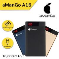 ราคา Power Bank แบตเตอรี่สำรอง aManGo รุ่น A16 ความจุ 16000 mAh แท้100% (AMGPBSMA16) (1966407584)