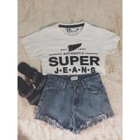 ราคา เสื้อยืดสีขาว สกรีนด้วยผ้ากำมะหยี่ (3757790552)