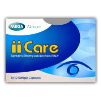 ราคา Mega We Care ii Care เมก้า ไอไอแคร์ บำรุงสายตาด้วยสารสกัดบิลเบอร์รี่ 1 กล่อง 30 แคปซูล (9104288357)