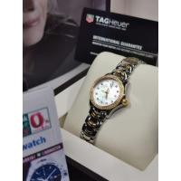 ราคา Tag Heuer link lady 18k gold ขาวมุกล้อมเพชร สุดๆของสาย link WJF1354 (2759247010)
