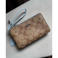 ราคา Coachคล้องมือ2ซิปมือ1แท้100% (11824990648)