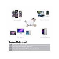 ราคา 4 in 1 USB OTG TF Micro SD Card Reader USB Adapter Lightning Type C (1028886389)