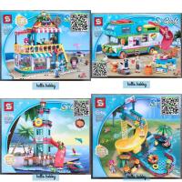 ราคา เลโก้จีน Sy 6571-6574 Friends Hello Summer (6741520008)