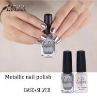 ราคา ยาทาเล็บสีเมทัลลิค Metallic nails+Baseสีทารองพื้น (ไม่ต้องอบ) (303449147)