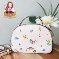 Coach C4252 Serena Satchel With Wild Meadow Print กระเป๋าสะพายข้าง