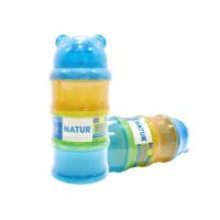 ราคา กระปุกแบ่งนมผง 3 ชั้น Natur รูปหมี (คละสี) (18971621210)