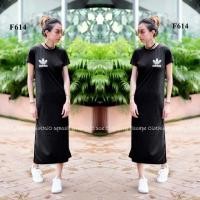 ราคา MAXI BLACK DRESS พิมพ์ลาย adidas (114585421)