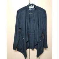ราคา เสื้อคลุมzara faux suede blazer (2195174040)