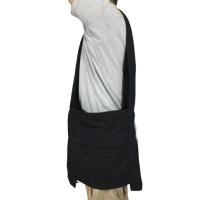 ราคา กระเป๋าย่ามสะพายไหล่ผ้าฝ้ายมีซิปสีดำกระเป๋าชายหญิง (7797400380)