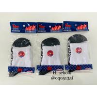 ราคา ถุงเท้า SuperDog พื้น ขาว-ดำ ถุงเท้านักเรียน นักศึกษา ข้อสั้น Student Socks (13597797268)